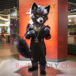 Postava maskota Black Fox...