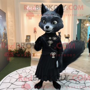 Postava maskota Black Fox...