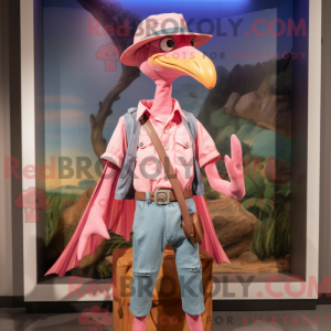 Pink Pterodactyl maskot...