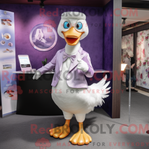 Lavender Swans mascot...