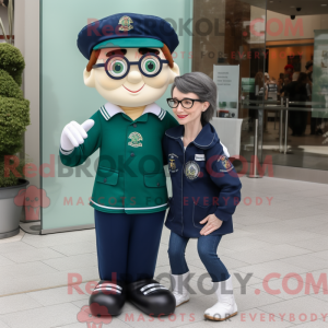 Navy Irish Flag mascot...