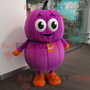 Magenta Pumpkin mascot...