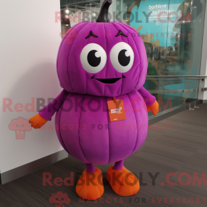 Magenta Pumpkin maskot...