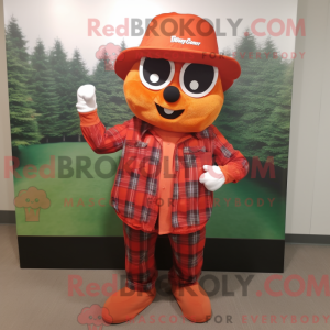 Red Orange mascot costume...