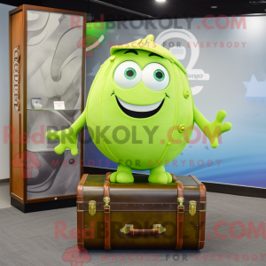Postava maskota Lime Green...