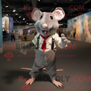 Grå rotte maskot kostume...