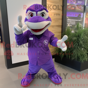 Lilla Python maskot kostume...