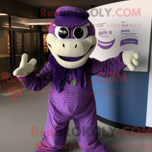 Lilla Python maskot kostume...