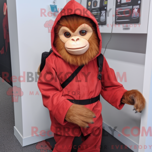 Red Capuchin Monkey mascot...