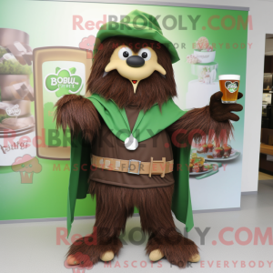 Brown Green Beer mascot...