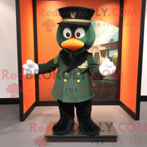 Orange Green Beret mascot...