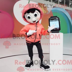 Peach Mime mascot costume...