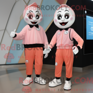Postava maskota Peach Mime...
