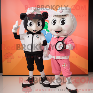Peach Mime mascot costume...