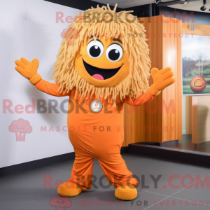 Oranje spaghetti mascotte...