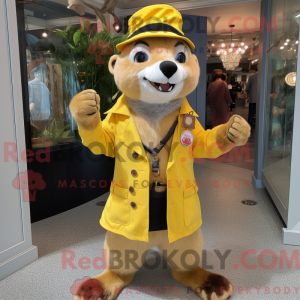 Yellow Ferret mascot...