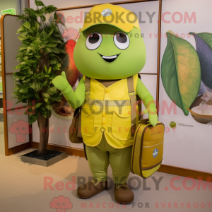 Oliven sitron maskot drakt...