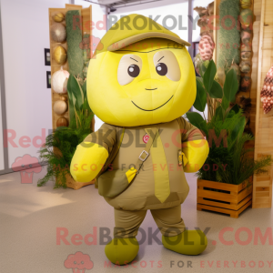 Olive Lemon maskot kostume...