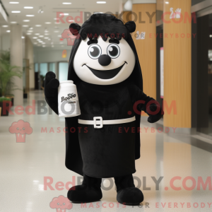 Black Bottle Of Milk mascot...