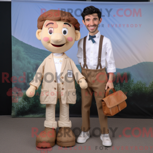 Tan Doctor mascottekostuum...