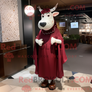 Postava maskota Maroon Cow...