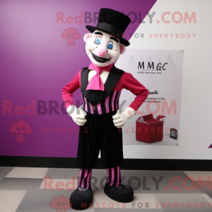 Magenta Mime Maskottchen...