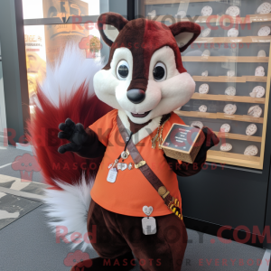 Rust Skunk mascot costume...