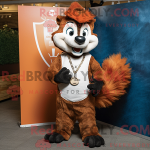 Rust Skunk maskot kostume...