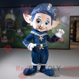 Navy Elf-mascottekostuum...