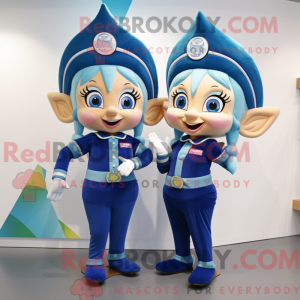 Navy Elf mascot costume...