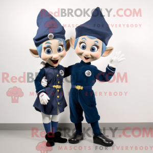 Navy Elf-mascottekostuum...