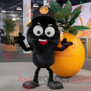 Sort grapefrugt maskot...