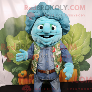 Turkis blomkål maskot...