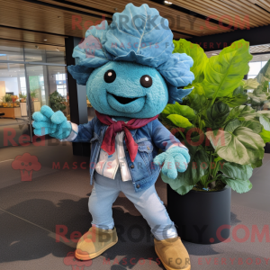Turkis blomkål maskot...