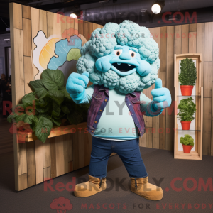 Turkis blomkål maskot...