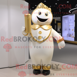 Gold Bottle Of Milk mascot...