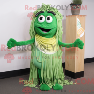 Grøn Pesto Pasta maskot...