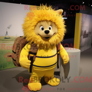 Yellow Porcupine mascot...