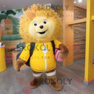 Yellow Porcupine mascot...