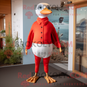 Red Gull mascot costume...