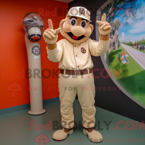 Beige honkbalhandschoen...