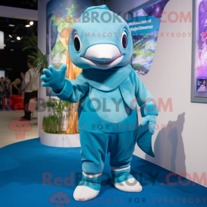 Dolfijn-mascottekostuum...
