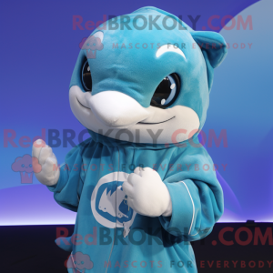 Delfin maskot kostume...