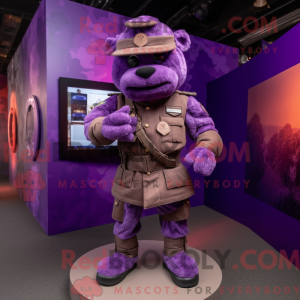 Purple Commando mascot...