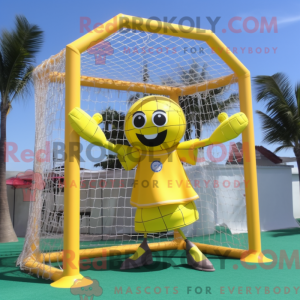 Lemon Yellow Soccer Goal...