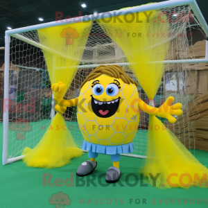 Lemon Yellow Soccer Goal...