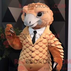 Peach Pangolin mascot...