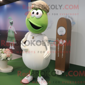 Olive Rugby Ball mascot...