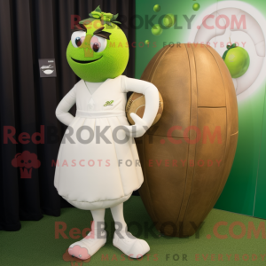 Olive Rugby Ball mascot...