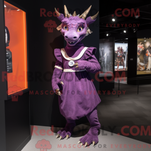 Purple Chupacabra mascot...
